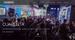 Desktop Screenshot of cuarenta40.com