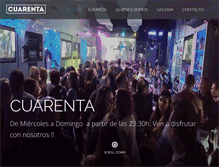 Tablet Screenshot of cuarenta40.com